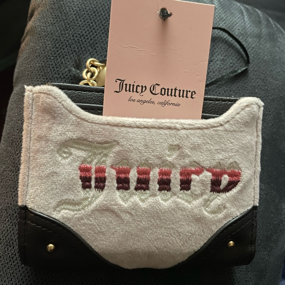 Juicy Couture NWT Wallet Pink and Black Card Holder
